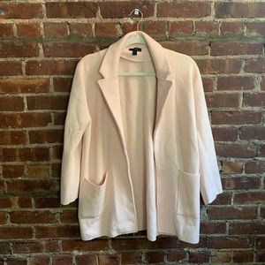 J. Crew Pale Pink Sweater Blazer